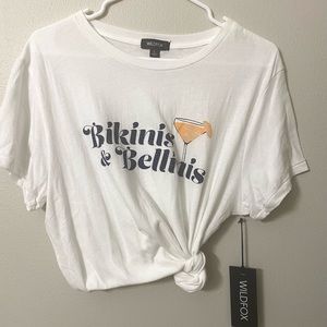 Bikinis & Belinis White Tee